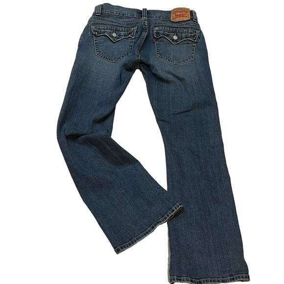 Levi's Denim - Levis Low Flare 542 Women's Jeans Size 12M Cotton Spandex Ladies Wide Leg Pant